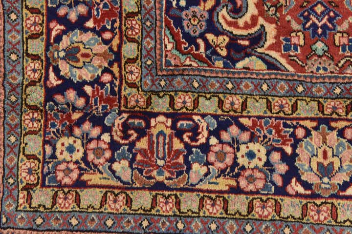 10' x 13' 3 Hand Knotted Farahan Persian Wool Rug