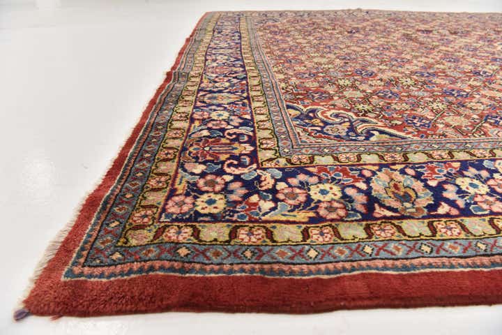 10' x 13' 3 Hand Knotted Farahan Persian Wool Rug