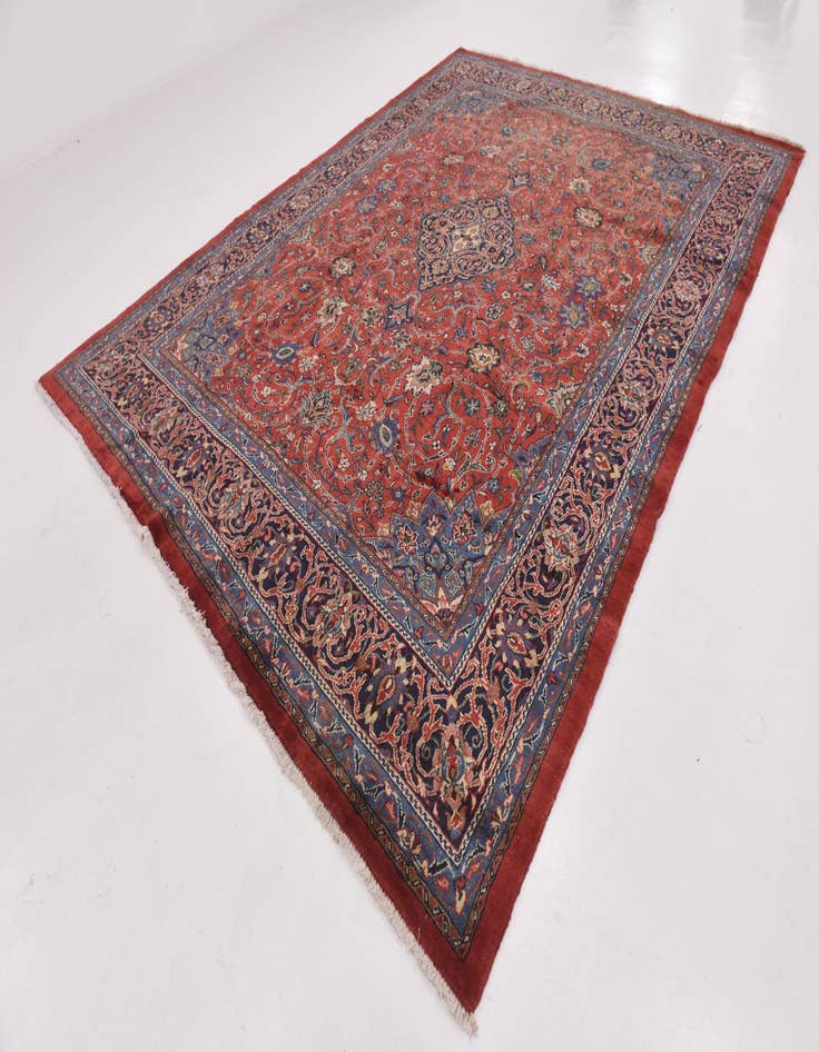 Detail image of 9' 8 x 13' 4 Hand Knotted Farahan Persian Wool Rug