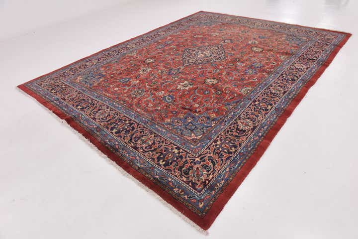 9' 8 x 13' 4 Hand Knotted Farahan Persian Wool Rug