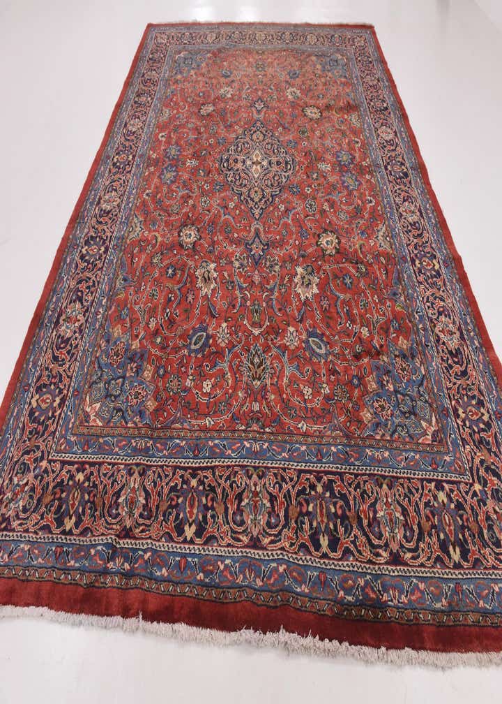 9' 8 x 13' 4 Hand Knotted Farahan Persian Wool Rug