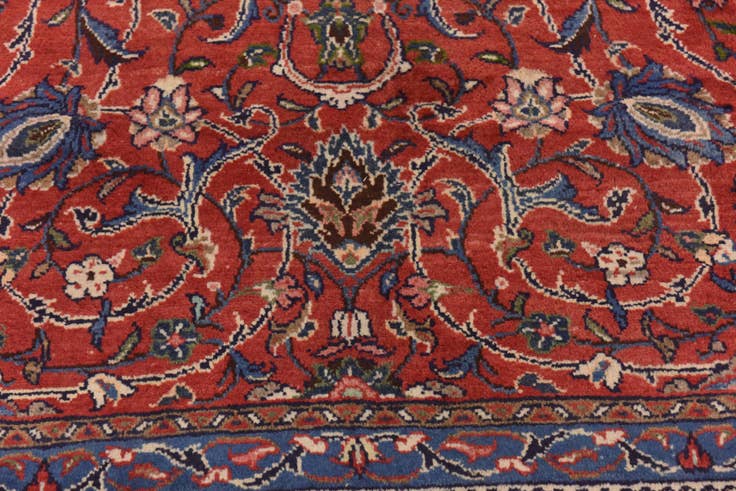 Detail image of 9' 8 x 13' 4 Hand Knotted Farahan Persian Wool Rug