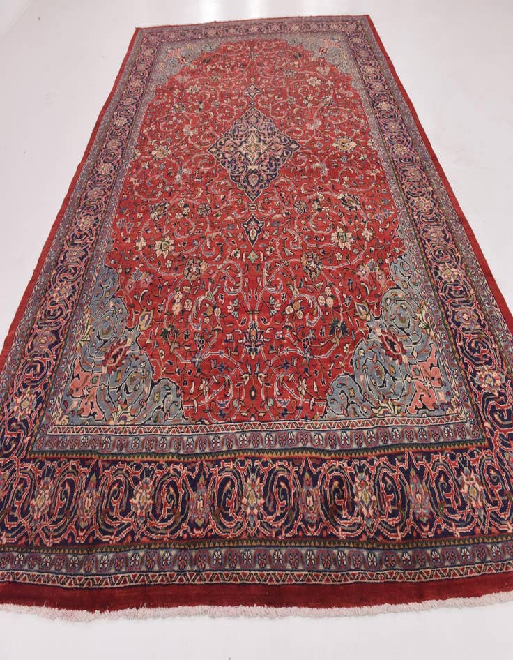 Detail image of 10' x 13' 6 Hand Knotted Farahan Persian Wool Rug