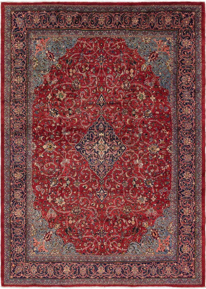 10' x 13' 6 Hand Knotted Farahan Persian Wool Rug