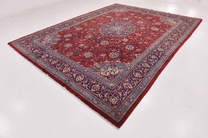 10' x 13' Hand Knotted Farahan Persian Wool Rug