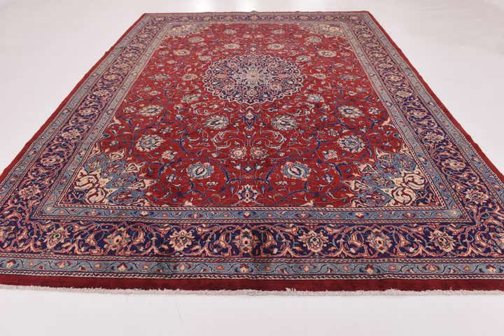 10' x 13' Hand Knotted Farahan Persian Wool Rug