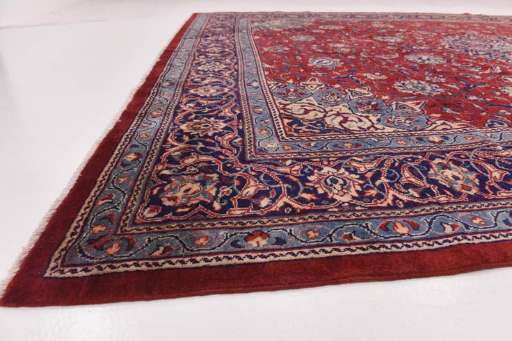 Detail image of 10' x 13' Hand Knotted Farahan Persian Wool Rug