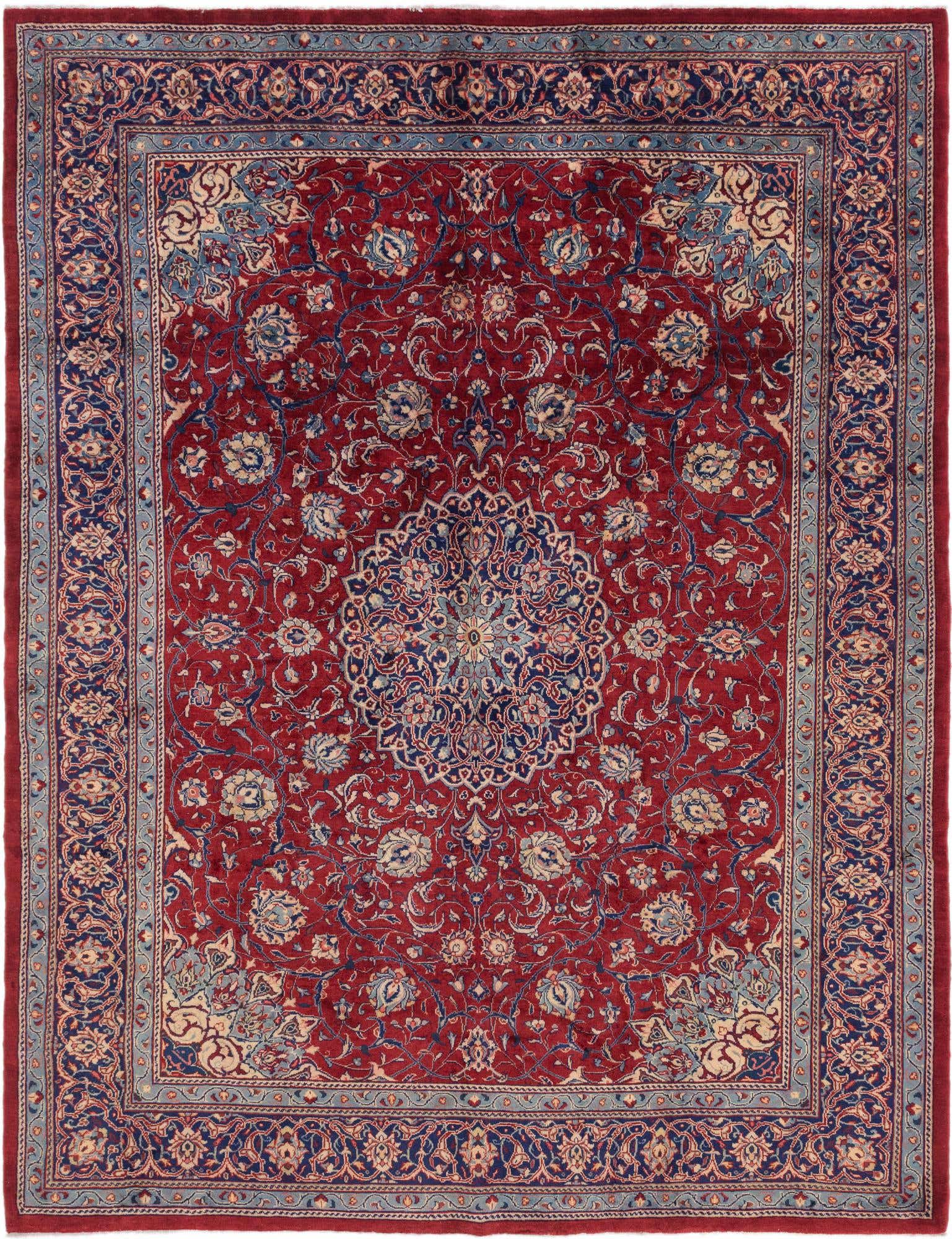10' x 13' Hand Knotted Farahan Persian Wool Rug