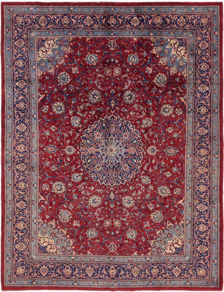 10' x 13' Hand Knotted Farahan Persian Wool Rug