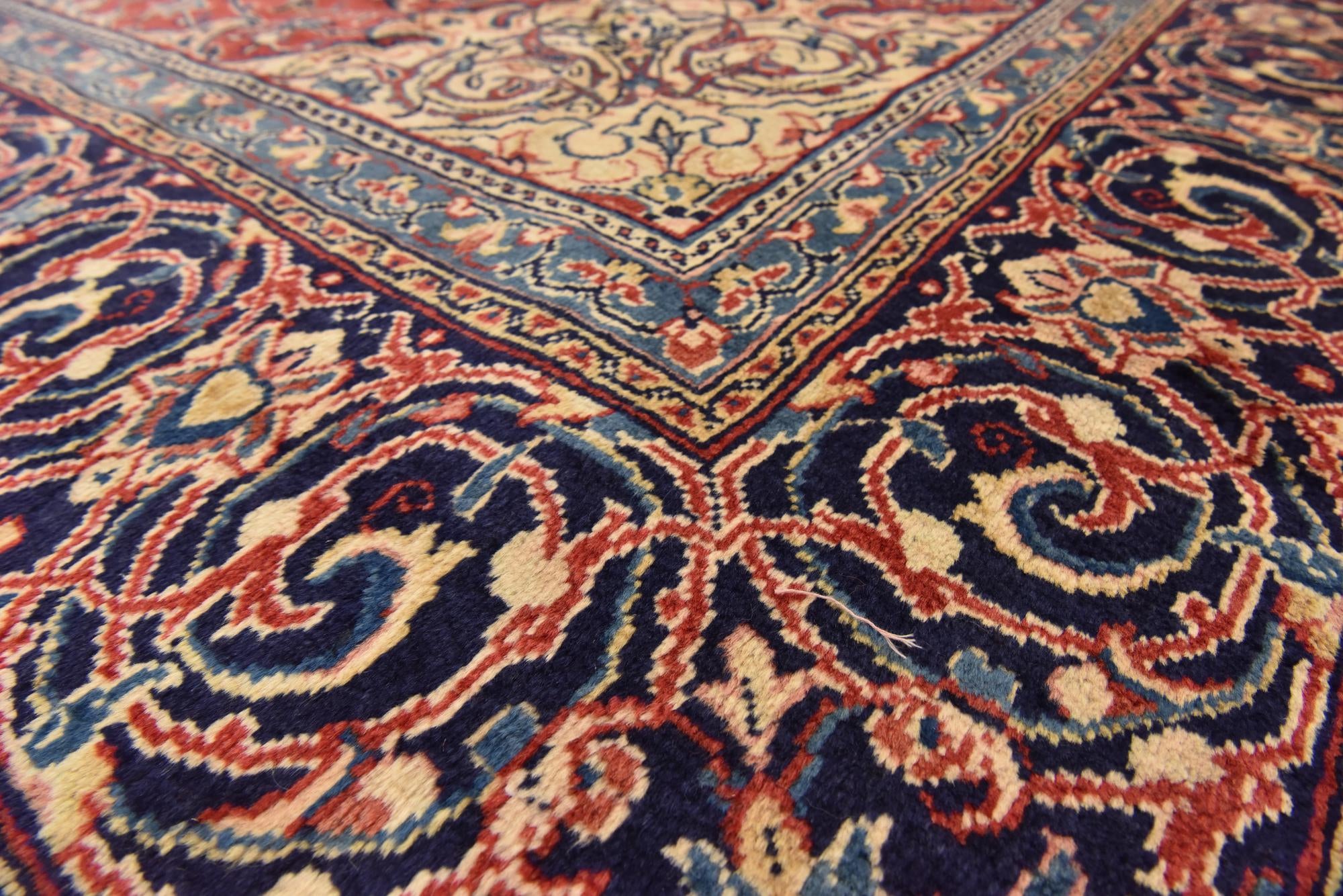 9' 8 x 13' 2 Hand Knotted Farahan Persian Wool Rug