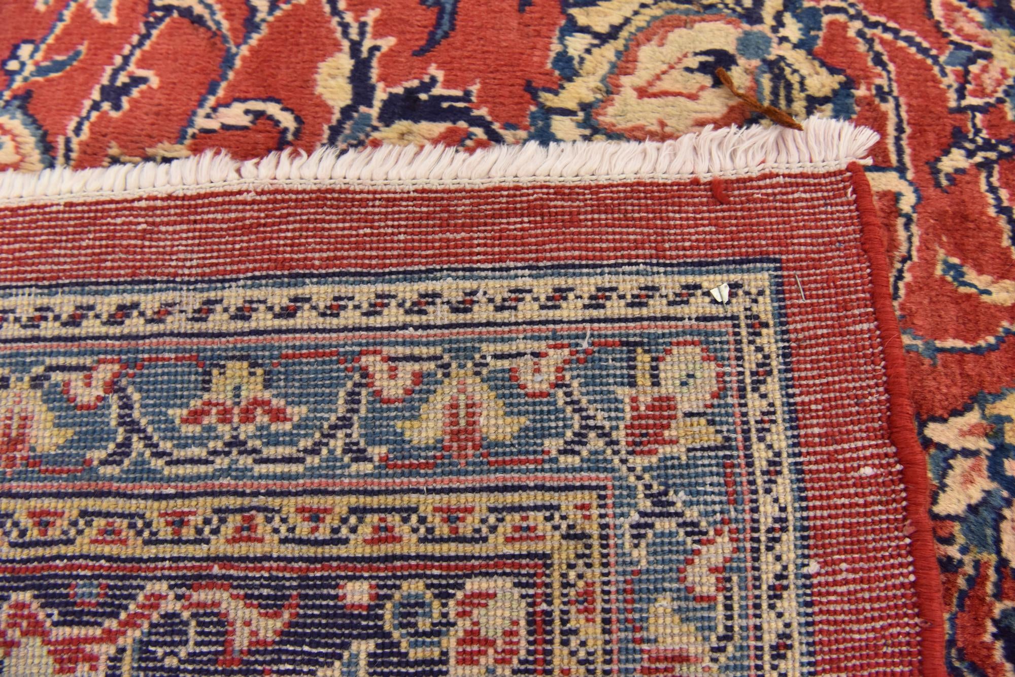 9' 8 x 13' 2 Hand Knotted Farahan Persian Wool Rug