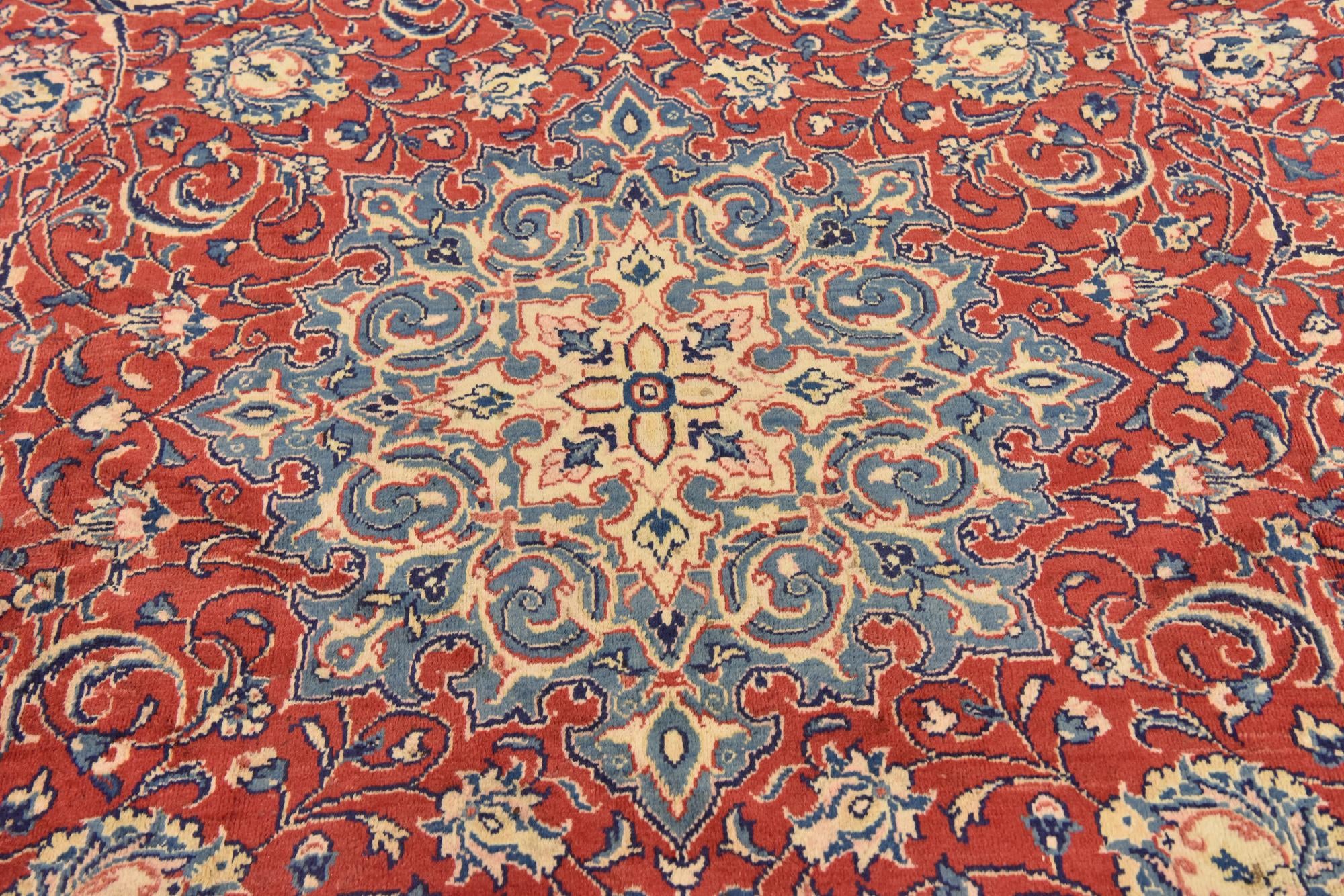 9' 8 x 13' 2 Hand Knotted Farahan Persian Wool Rug