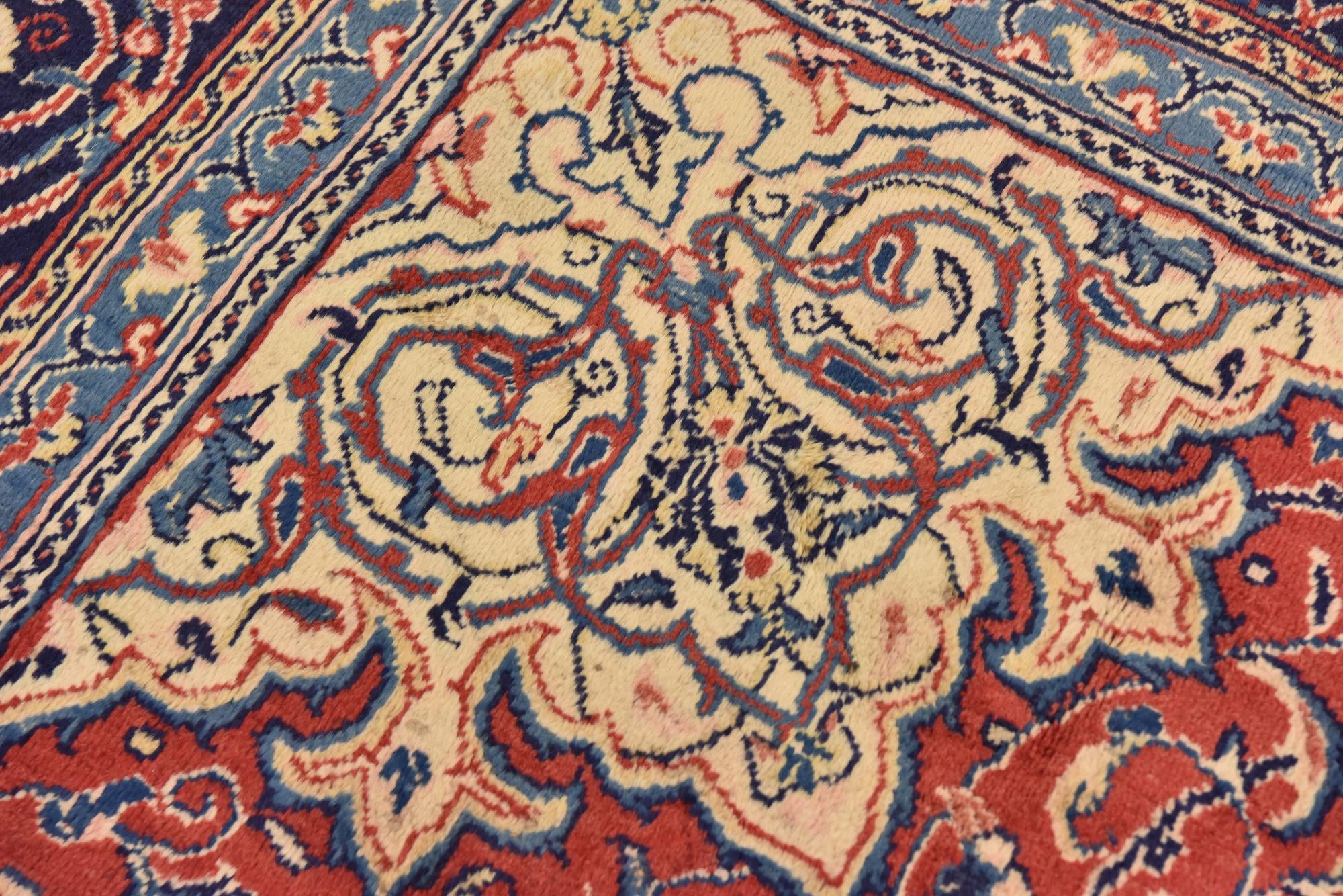 9' 8 x 13' 2 Hand Knotted Farahan Persian Wool Rug