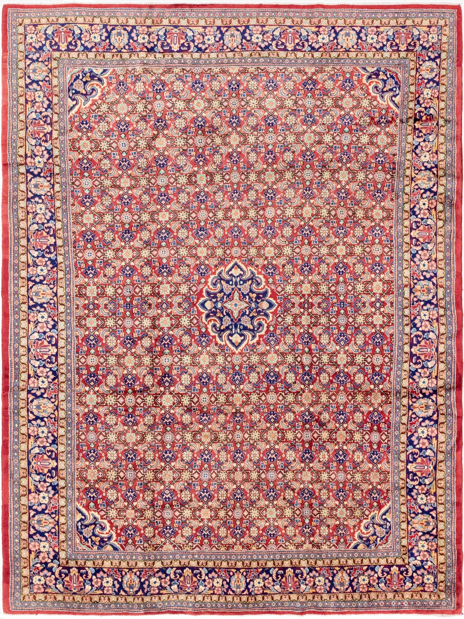 10' x 13' 3  Hand Knotted Farahan Persian Wool Rug