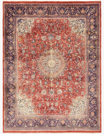 10' x 13' 5 Hand Knotted Farahan Persian Wool Rug