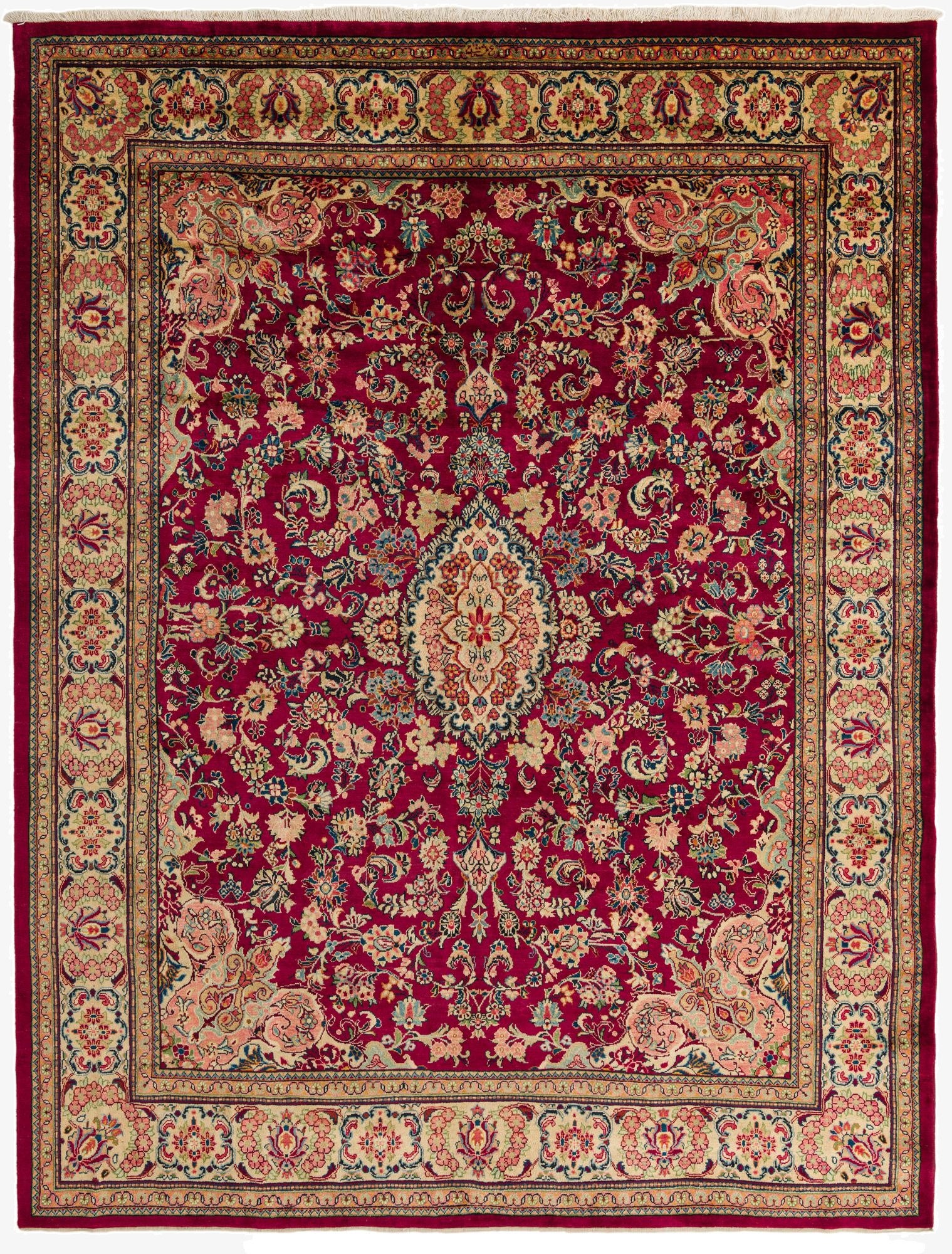 9' 10 x 13'  Hand Knotted Farahan Persian Wool Rug