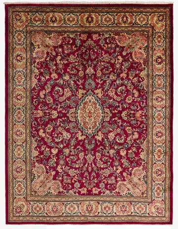 9' 10 x 13' Hand Knotted Farahan Persian Wool Rug