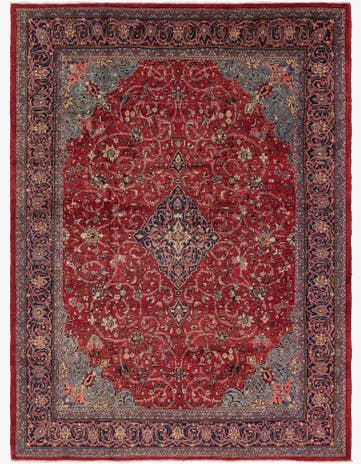 10' x 13' 6 Hand Knotted Farahan Persian Wool Rug