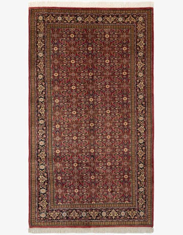 5' 4 x 9' 10 Hand Knotted Farahan Wool Rug