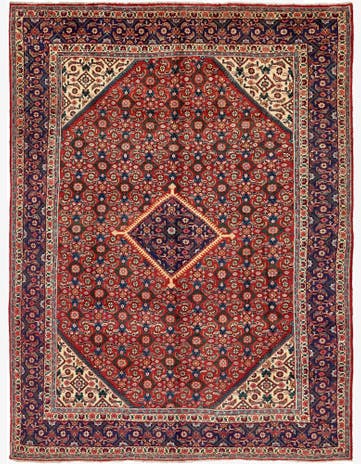 9' 9 x 13' 2 Hand Knotted Farahan Persian Wool Rug
