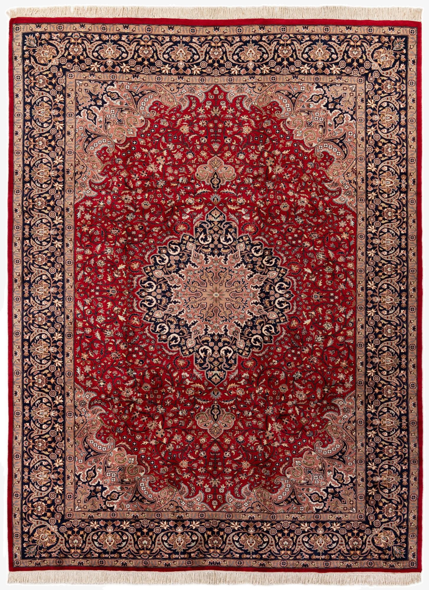 9' x 12' 2  Hand Knotted Farahan Wool Rug