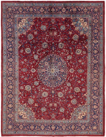 10' x 13' Hand Knotted Farahan Persian Wool Rug