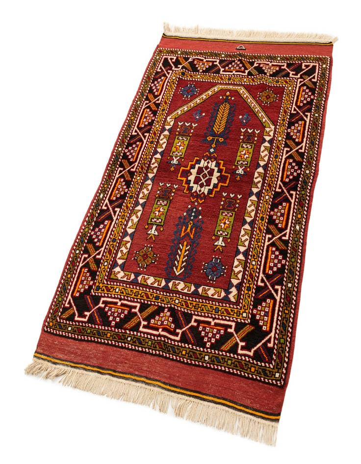 Detail image of 3' 7 x 5' 4 Hand Knotted Fars Oriental Wool Rug