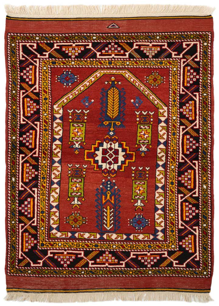 3' 7 x 5' 4 Hand Knotted Fars Oriental Wool Rug