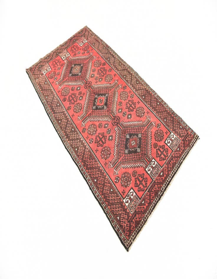 Detail image of 3' 4 x 6' 3 Hand Knotted Ferdos Persian Wool Rug