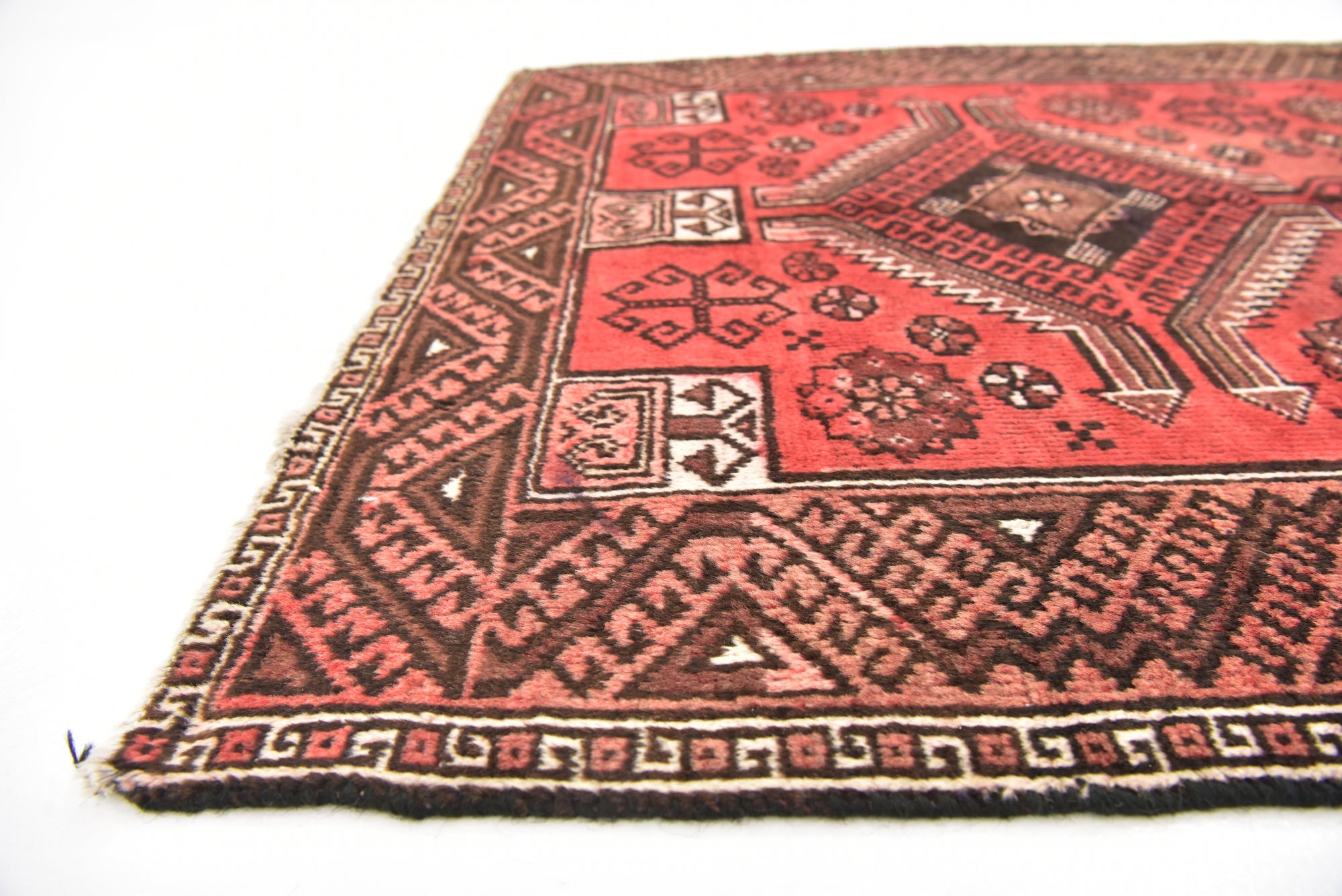 3' 4 x 6' 3 Hand Knotted Ferdos Persian Wool Rug