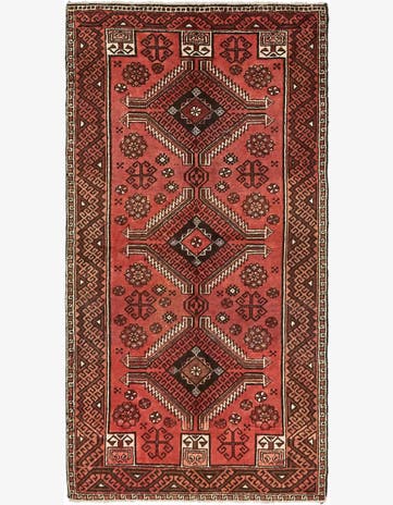 3' 4 x 6' 3 Hand Knotted Ferdos Persian Wool Rug