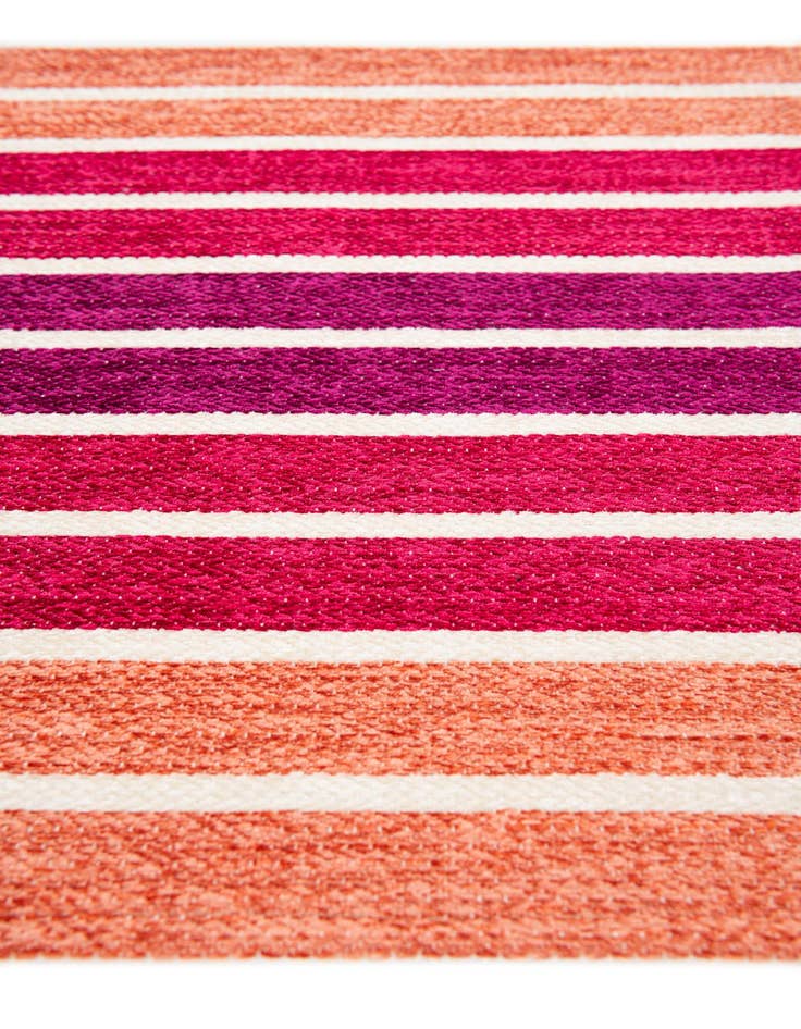 Detail image of 1' 10 x 2' 10 Flatweave Cotton Dhurrie Rug