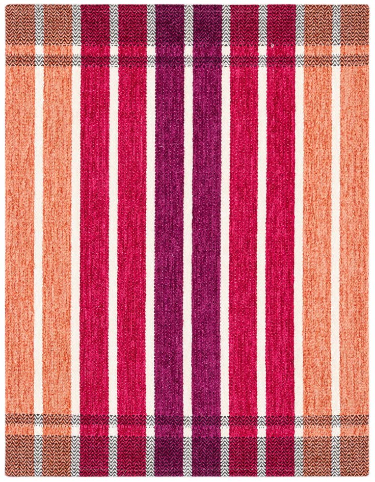 Detail image of 1' 10 x 2' 10 Flatweave Cotton Dhurrie Rug