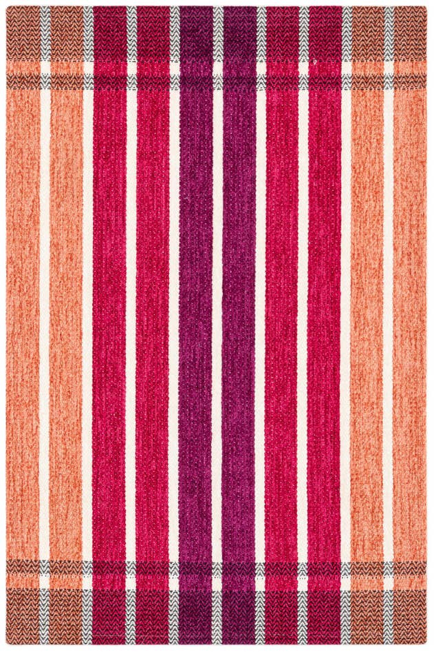 Detail image of 1' 10 x 2' 10 Flatweave Cotton Dhurrie Rug