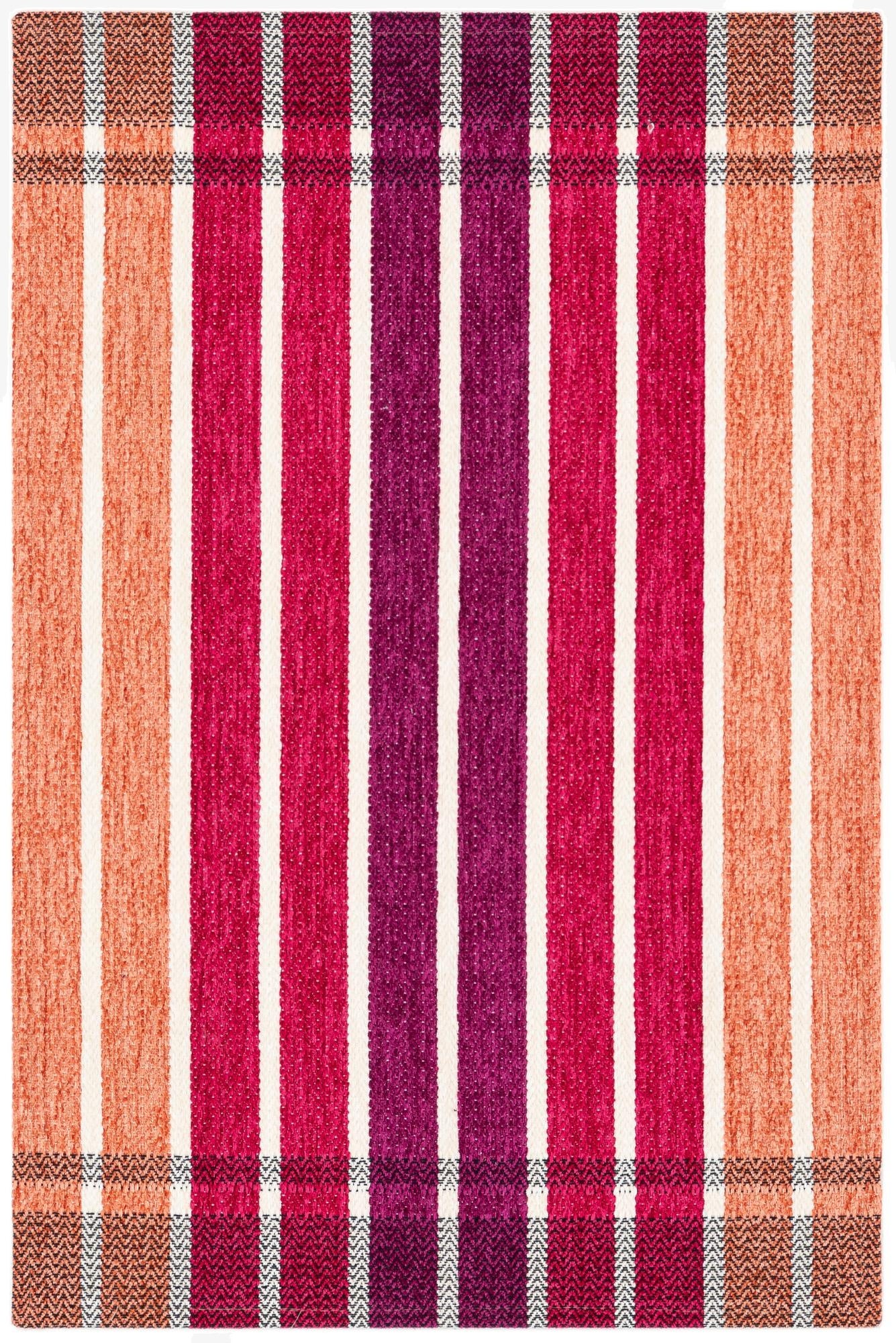 1' 10 x 2' 10 Flatweave Cotton Dhurrie Rug