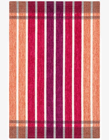 1' 10 x 2' 10 Flatweave Cotton Dhurrie Rug