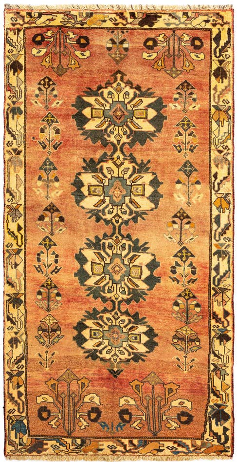 Detail image of 4' x 7' 10 Gabbeh Wool Rug