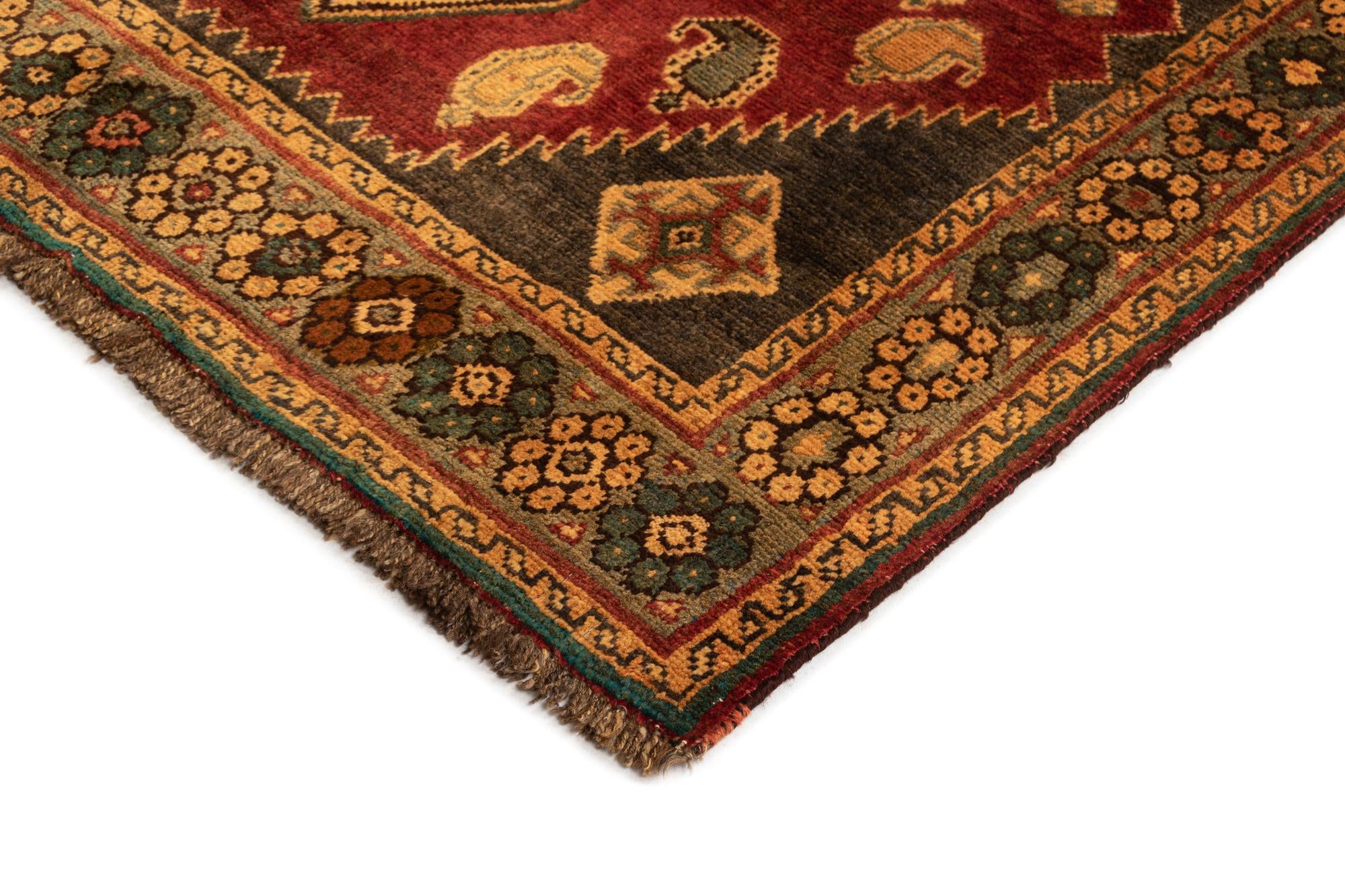 4' x 7' 8 Gabbeh Wool Rug
