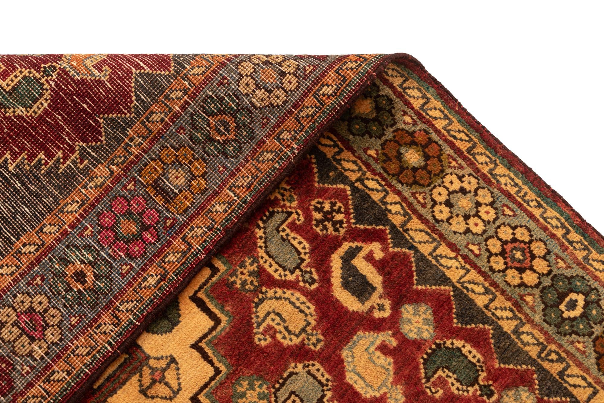 4' x 7' 8 Gabbeh Wool Rug
