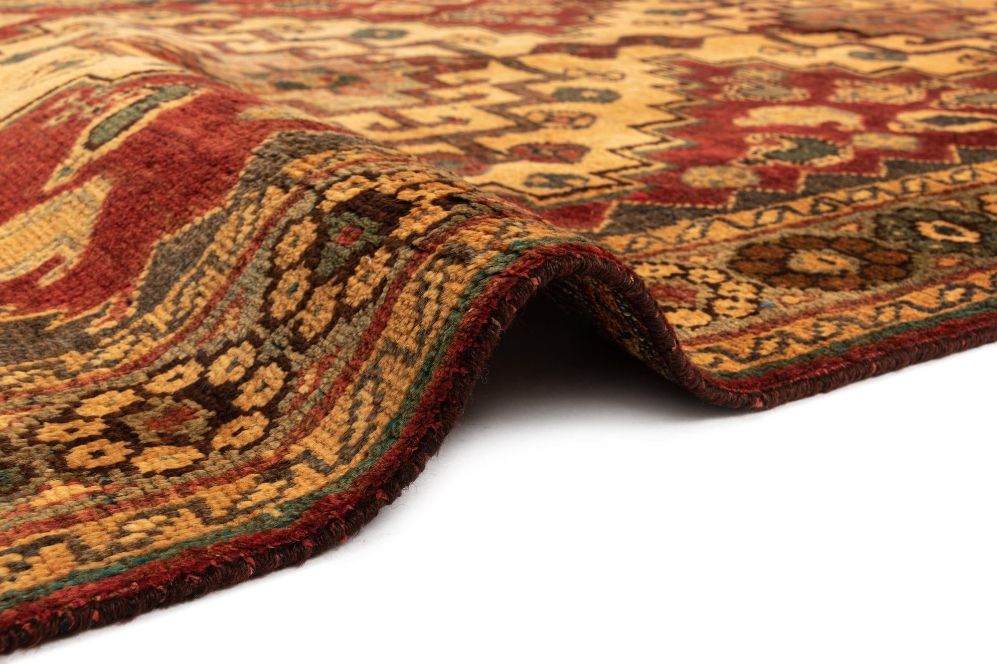 4' x 7' 8 Gabbeh Wool Rug