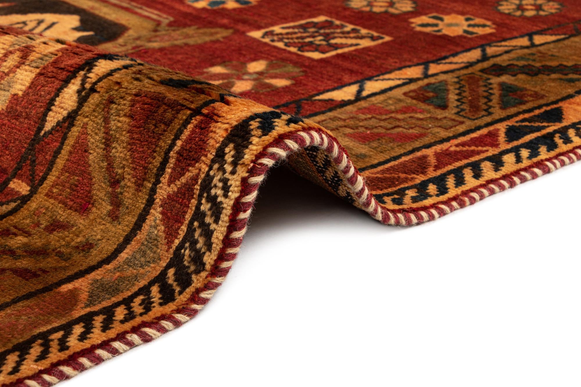 4' 11 x 8' Gabbeh Wool Rug