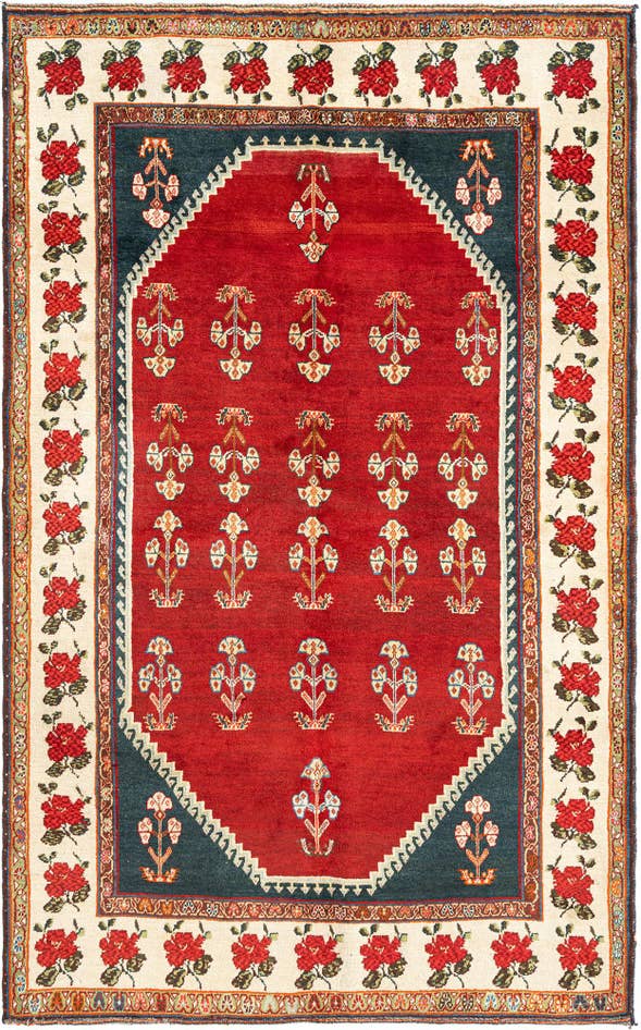 Detail image of 5' x 8' 1 Gabbeh Wool Rug