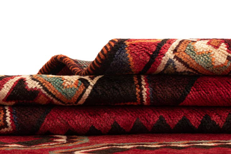 Detail image of 4' 8 x 8' 3 Gabbeh Wool Rug
