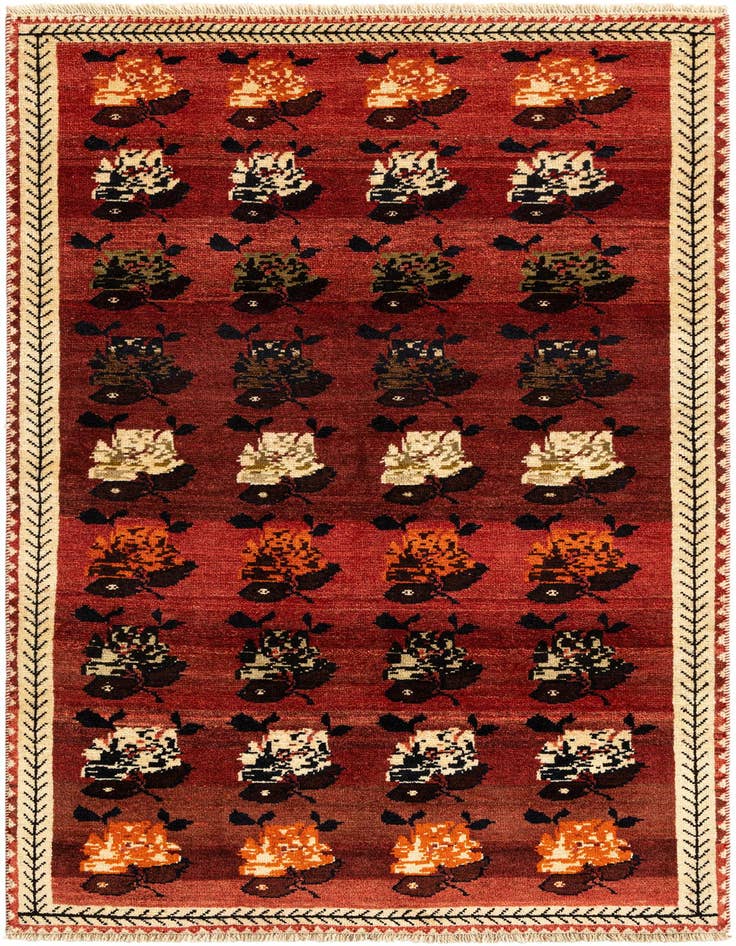 Detail image of 3' 6 x 6' 3 Gabbeh Wool Rug