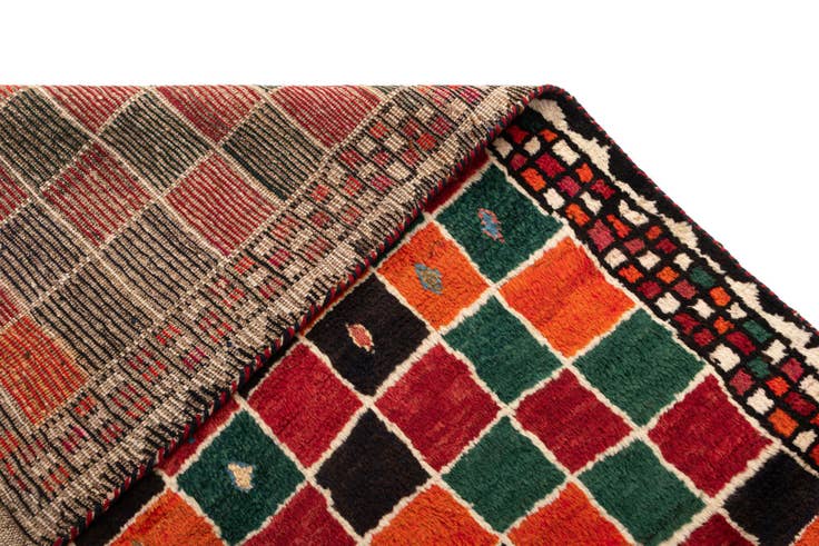 Detail image of 3' 11 x 6' 8 Gabbeh Wool Rug