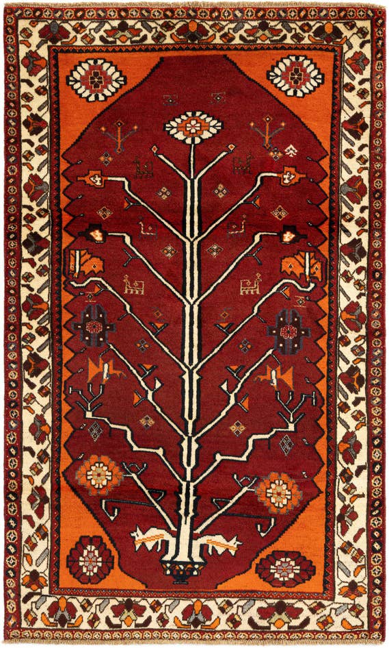 Detail image of 3' 6 x 6' Gabbeh Wool Rug