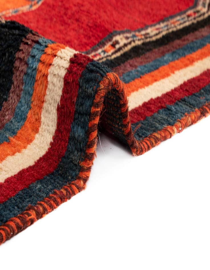 Detail image of 3' 7 x 5' 5 Gabbeh Wool Rug