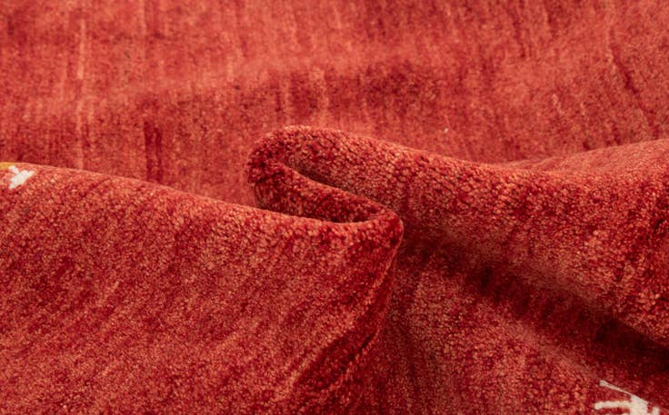 Detail image of 5' 6 x 7' 8 Hand Knotted Gabbeh Persian Wool Rug