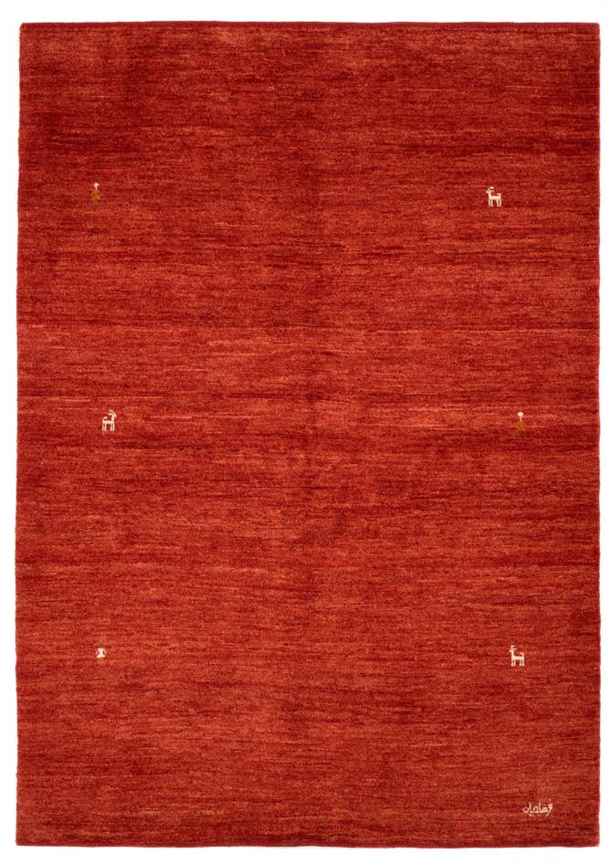 Detail image of 5' 6 x 7' 8 Hand Knotted Gabbeh Persian Wool Rug