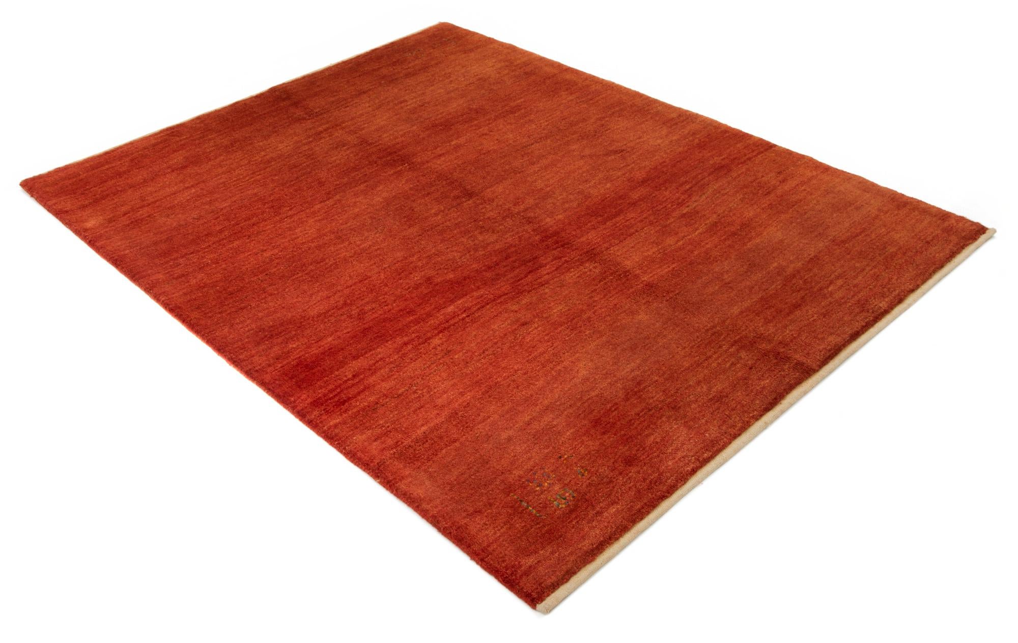 5' 2 x 6' 8 Hand Knotted Gabbeh Persian Wool Rug